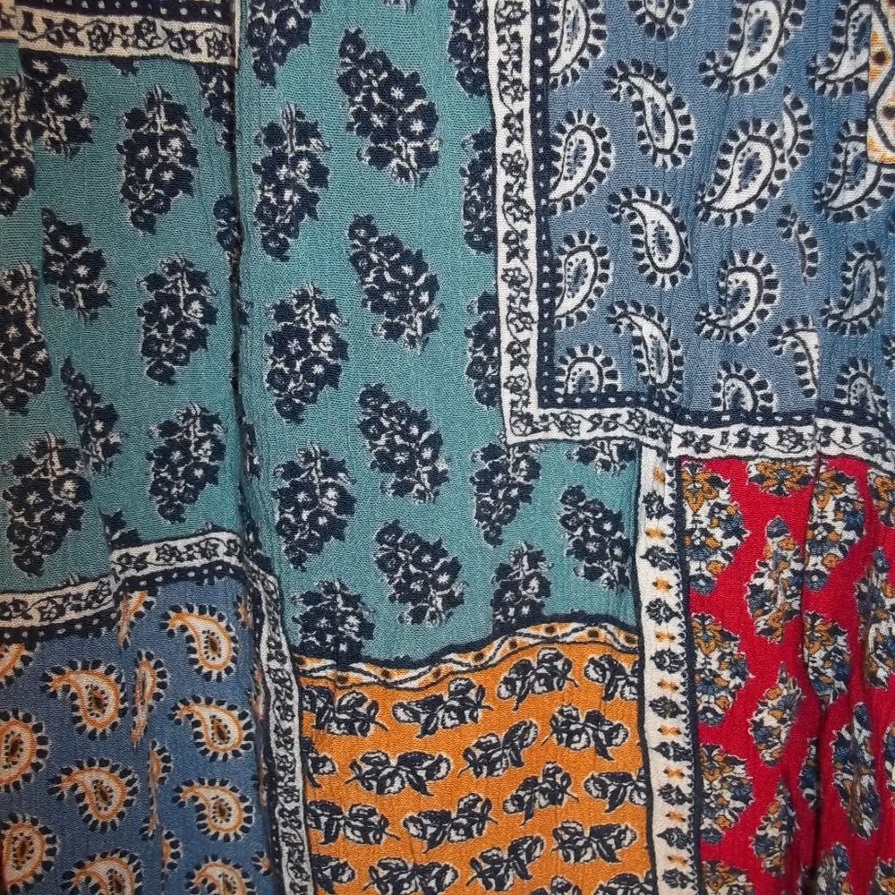 No Boundaries Crochet Quilted Retro Top Size Small - Picture 6 of 7